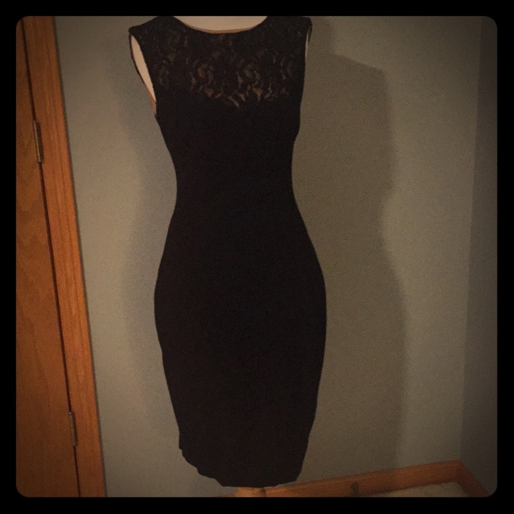 Black and nude Cache Dress Size 6